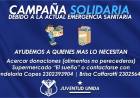 CAMPAÑA SOLIDARIA IMPULSADA POR EL CD JUVENTUD UNIDA