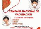 CONTINUA LA CAMPAÑA DE VACUNACIÓN CONTRA SARAMPIÓN, RUBEOLA Y POLIO