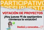 YA SE ENCUENTRA HABILITADA LA VOTACIÓN PARA EL PRESUPUESTO PARTICIPATIVO