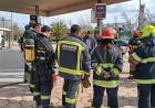 CAPACITACIÓN DE BOMBEROS DE LA REGIONAL CON UN SIMULACRO DE INCENDIO EN UNA ESTACIÓN DE SERVICIOS