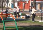 LA PLAZA MONS SE VISTE DE CELESTE Y BLANCO