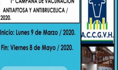 COMIENZO DE LA CAMPAÑA DE VACUNACIÓN