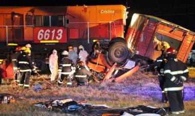 TRAGEDIA EN PICO: CAMIONERO MURIÓ TRAS SER ARROLLADO POR UN TREN