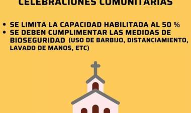 SE HABILITARON LAS CEREMONIAS RELIGIOSAS COMUNITARIAS