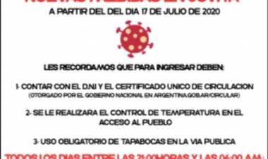 RESTRICCIONES PARA EL INGRESO EN DEL CAMPILLO Y JOVITA