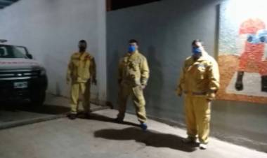 TRES BOMBEROS VIAJARON A COMBATIR LOS INCENDIOS