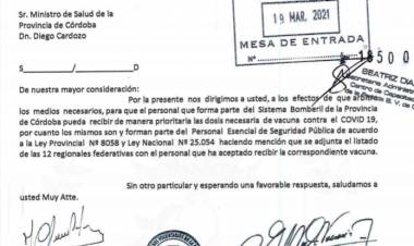 BOMBEROS RECLAMAN SER INCLUIDOS EN LA VACUNACIÓN