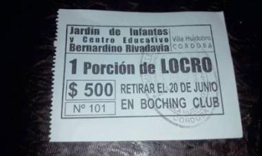 EL CE BERNARDINO RIVADAVIA ORGANIZA UN LOCRO PARA EL 20 DE JUNIO