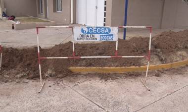 LA OBRA DE GAS AVANZA A BUEN RITMO