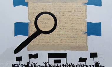 MURAL DE ALUMNOS DEL IPEMyA POR EL DÍA DE LA MEMORIA