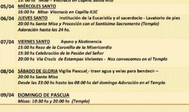 PROGRAMA DE SEMANA SANTA