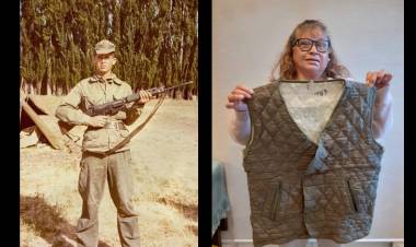 LA HISTORIA DE UN CHALECO, UN VETERANO DE MALVINAS Y UNA ENFERMERA