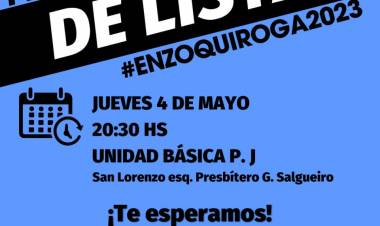 ESTE JUEVES SE PRESENTA LA LISTA DEL JUSTICIALISMO LOCAL