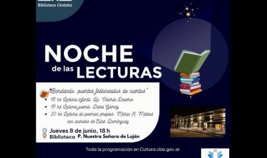 SE VIENE LA NOCHE DE LAS LECTURAS