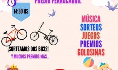 ESTE DOMINGO FESTEJOS POR EL DÍA DE LAS INFANCIAS EN EL PREDIO DEL FERROCARRIL
