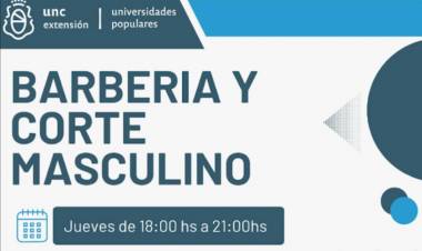 COMIENZA EL TALLER DE BARBERIA Y CORTE MASCULINO EN UNIVERSIDADES POPULARES