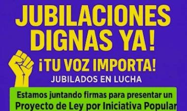 DOCENTES JUBILADAS PIDEN NUEVAMENTE LAS FIRMAS Y EL APOYO DE LA COMUNIDAD