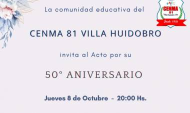 EL CENMA 81 SE PREPARA PARA FESTEJAR SU ANIVERSARIO 50