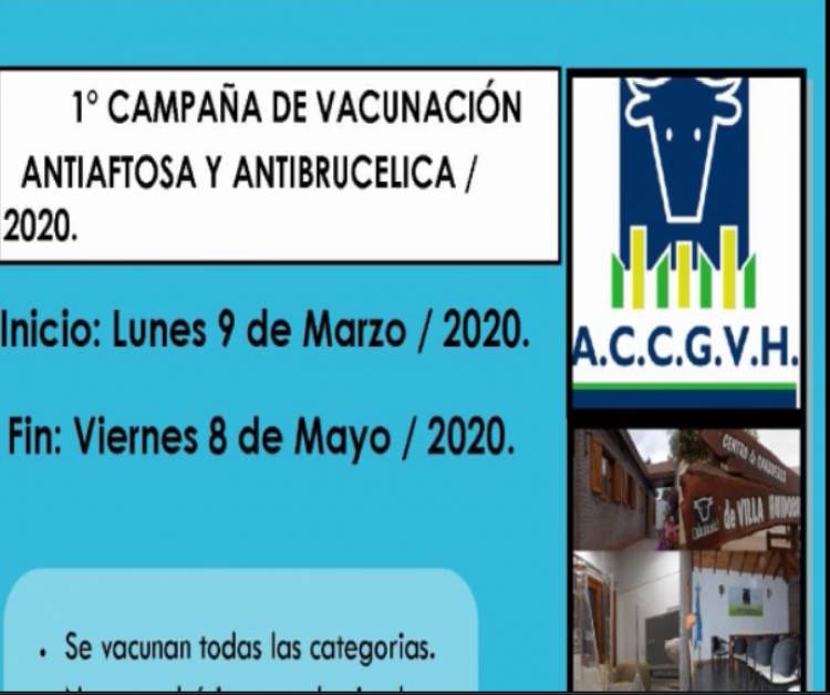 COMIENZO DE LA CAMPAÑA DE VACUNACIÓN