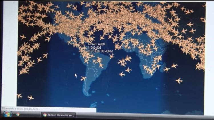 A PESAR DEL ALERTA SE OBSERVAN GRAN CANTIDAD DE VUELOS