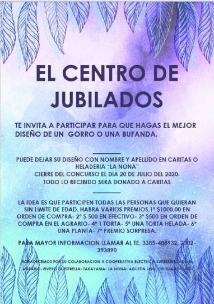 CONCURSO DE TEJIDO EN EL CENTRO DE JUBILADOS