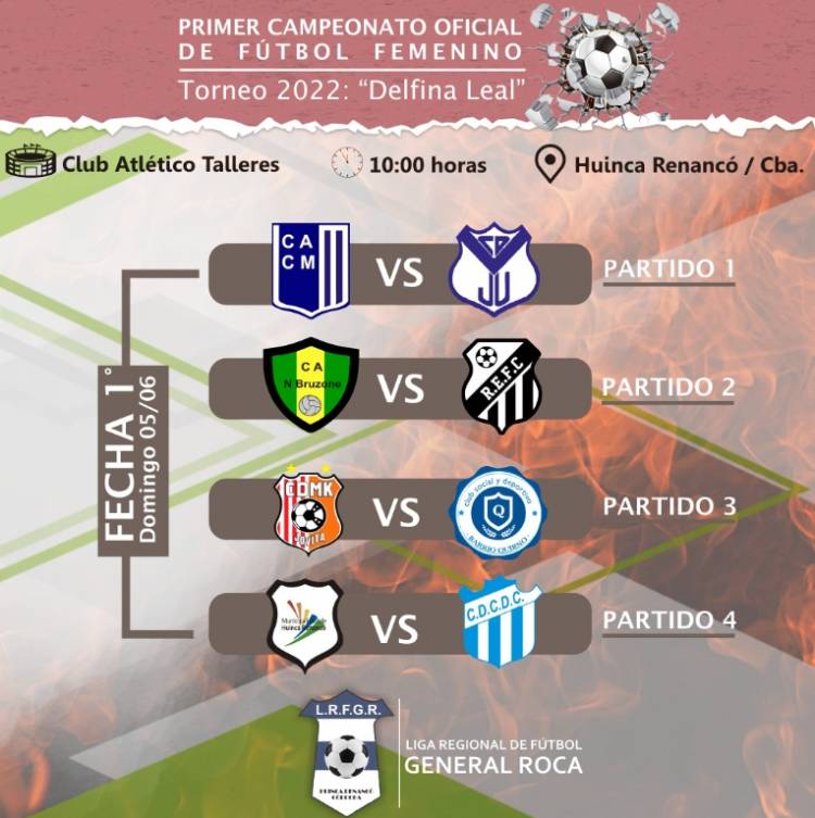 ESTE DOMINGO ARRANCA EL TORNEO DE FÚTBOL FEMENINO