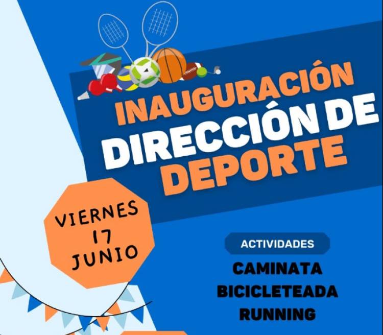 ESTE VIERNES SE INAUGURA LA DIRECCIÓN DE DEPORTES MUNICIPAL