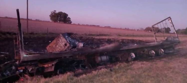 GRAVE ACCIDENTE DE UN CAMIONERO LOCAL