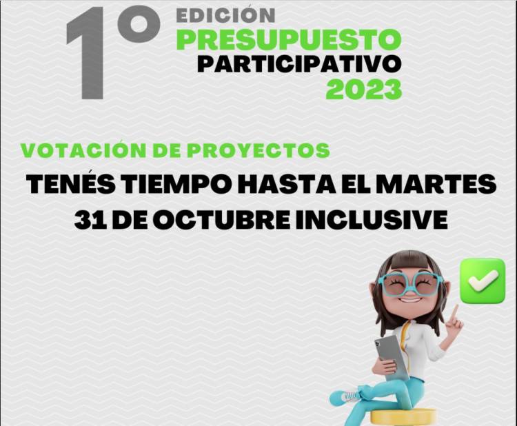 PRESUPUESTO PARTICIPATIVO: CUATRO SON LAS PROPUESTAS QUE SERAN SOMETIDAS A VOTACIÓN