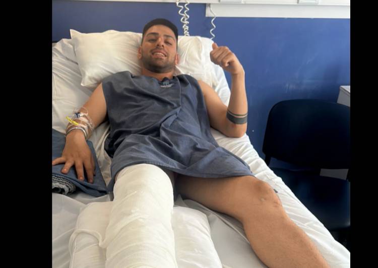 SE RECUPERA FAVORABLEMENTE EL JUGADOR DEL QUIRNO FRACTURADO EN EL CLÁSICO