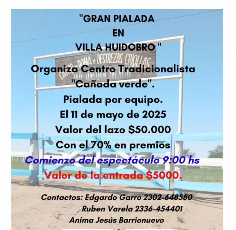 DOMINGO DE PIALADA EN EL CENTRO TRADICIONALISTA