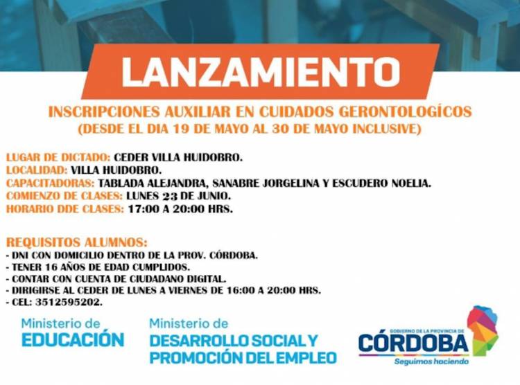 EL CEDER ABRIÓ INSCRIPCIONES PARA LAS DIFERENTES CAPACITACIONES